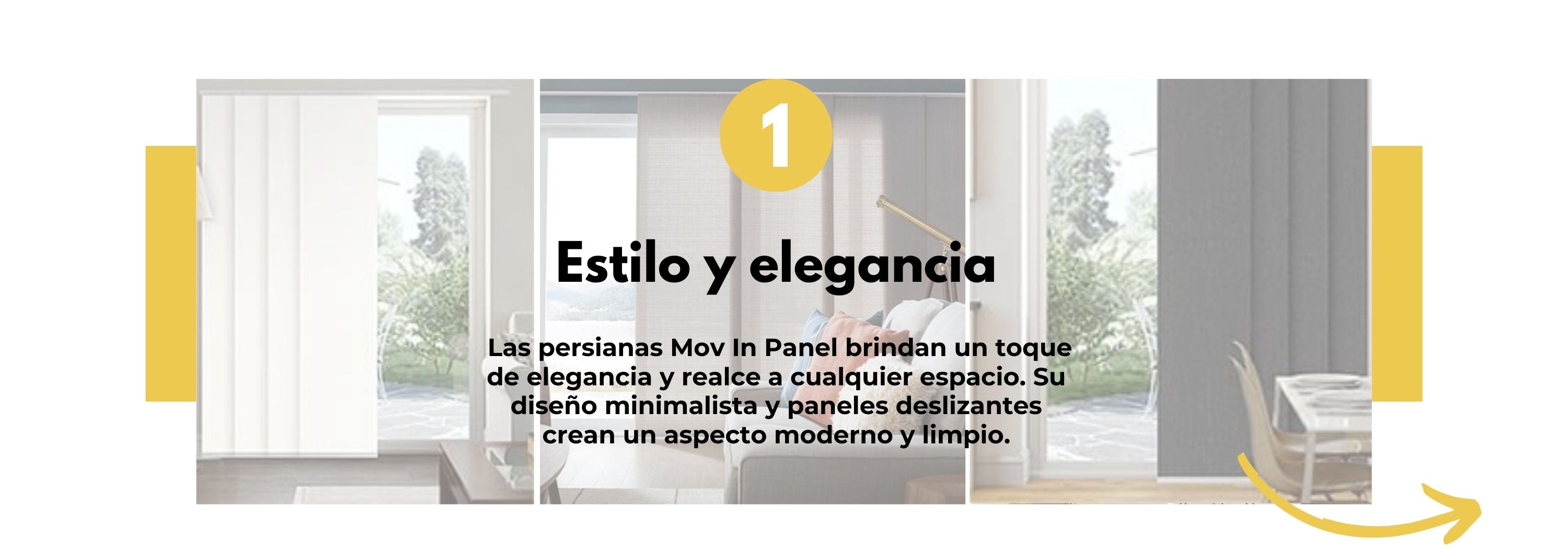 Las persianas Mov In Panel son una opción elegante y funcional para agregar estilo y control de luz a tus espacios. Estas persianas se destacan por su diseño innovador, que combina paneles deslizantes para permitir un control preciso de la luz y una estética moderna.